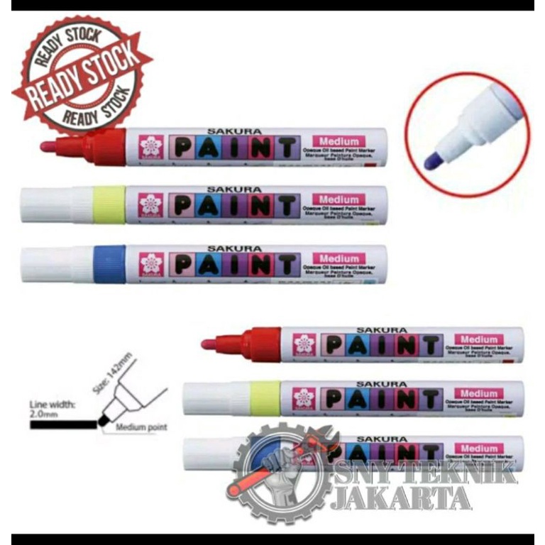 

Original Spidol Permanen Penanda Besi dll SAKURA Action Paint Marker