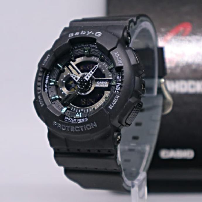 Barang Berkualitas BESTSELLER JAM TANGAN WANITA BABY-G GA 110 LN BLACK GREY MURAH