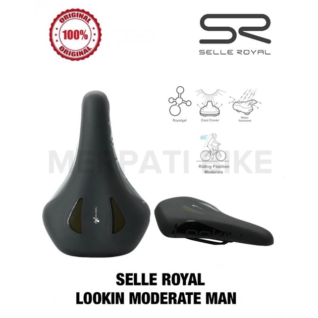 Sadel Gel Selle Royal Lookin Moderate Men Original Sadel Sepeda MTB Seli Road Bike