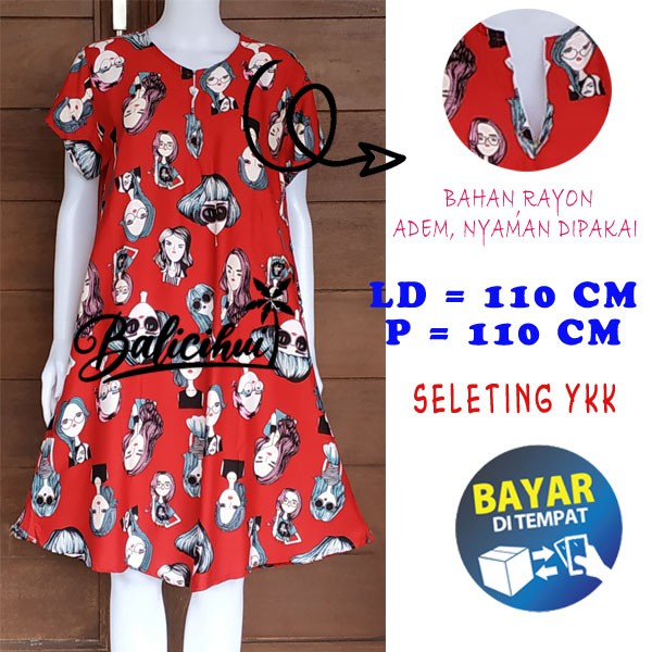 BALICIHUI DASTER PAYUNG BUSUI Bali BELI 2 FREE 1 Daster Busui Bali Jumbo Dress Payung