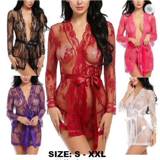 Baju Tidur Lingerie Babydoll Transparan LCL