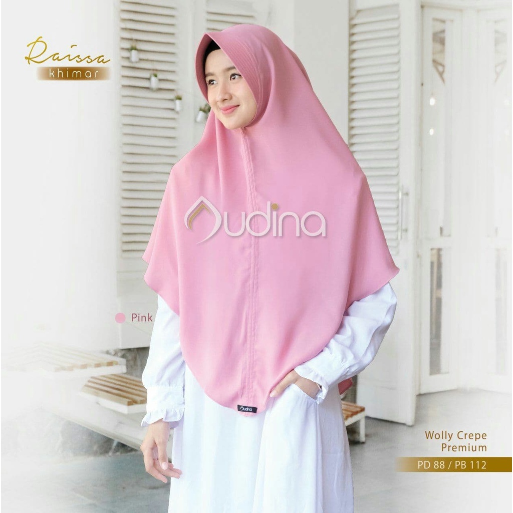 RAISSA KHIMAR ORI AUDINA JILBAB INSTAN SYARI MURAH CANTIK HIJAB PET ANTEM