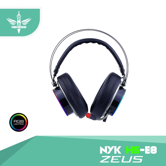 HEADSET GAMING NYK NEMESIS WIRED USB 7.1 RGB ZEUS HS-E8 - HEADPHONE