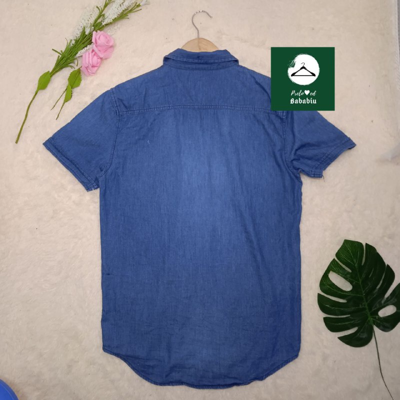 Zalora Men Kemeja Denim S Pria B016