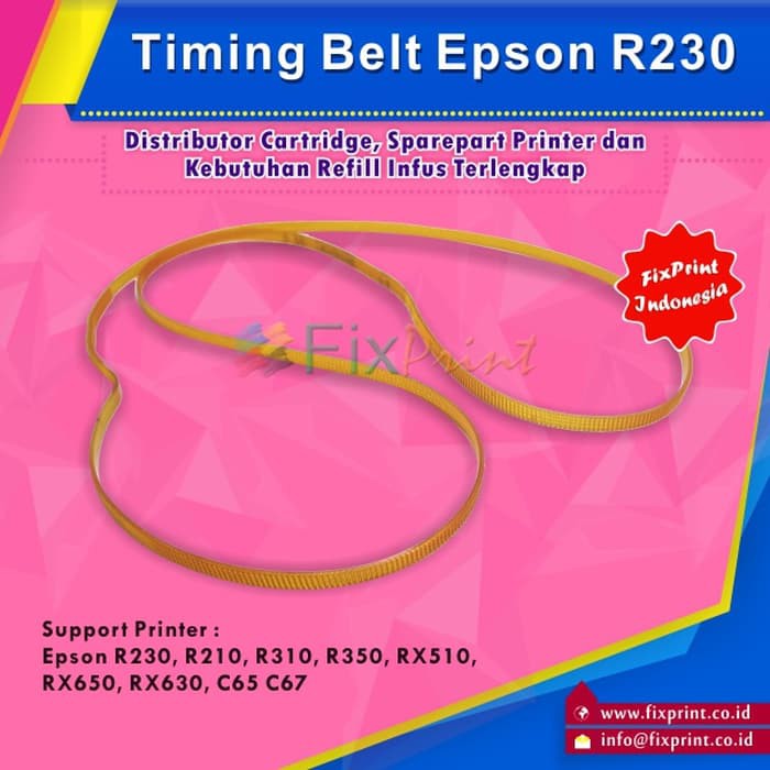 Karet Belt Epson R230 R210 R310 R350 RX510 RX650 Carriage Belt Ori FPS1852