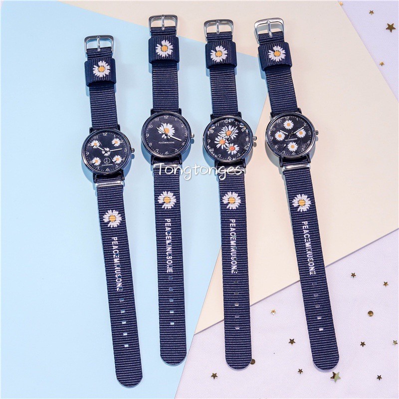 JAM TANGAN WANITA PASIR nylon analog FASHION W130