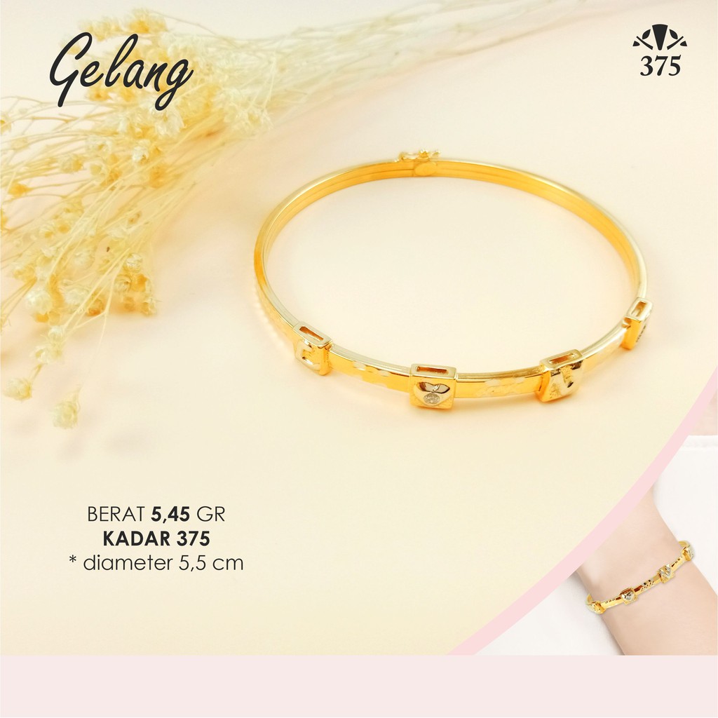 GELANG VARIASI HURUF LOVE KOTAK SIMPLE KADAR 375