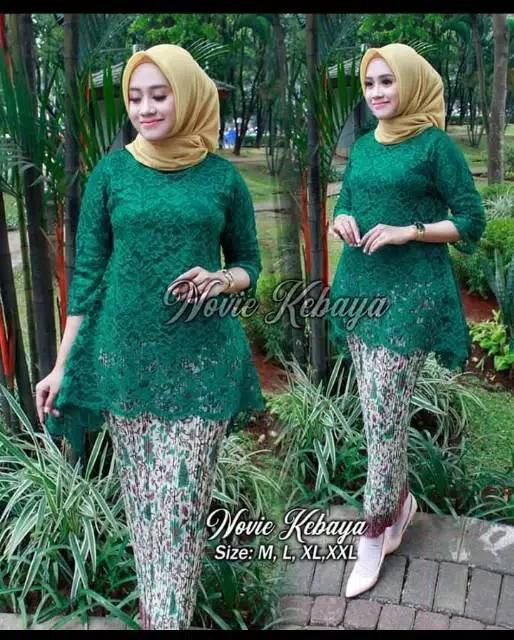 KEBAYA BRUKAT / BAJU KEBAYA / KEBAYA MODERN/ KEBAYA HITAM / BROKAT HITAM-2