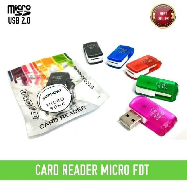 CARD READER 1 SLOT MICRO SD MINI PUTAR USB FLASH SINGLE SLOT