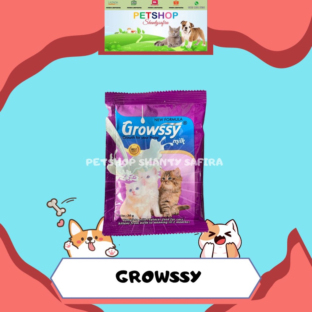 SUSU KUCING GROWSSY MILK CAT/DOG SACHET