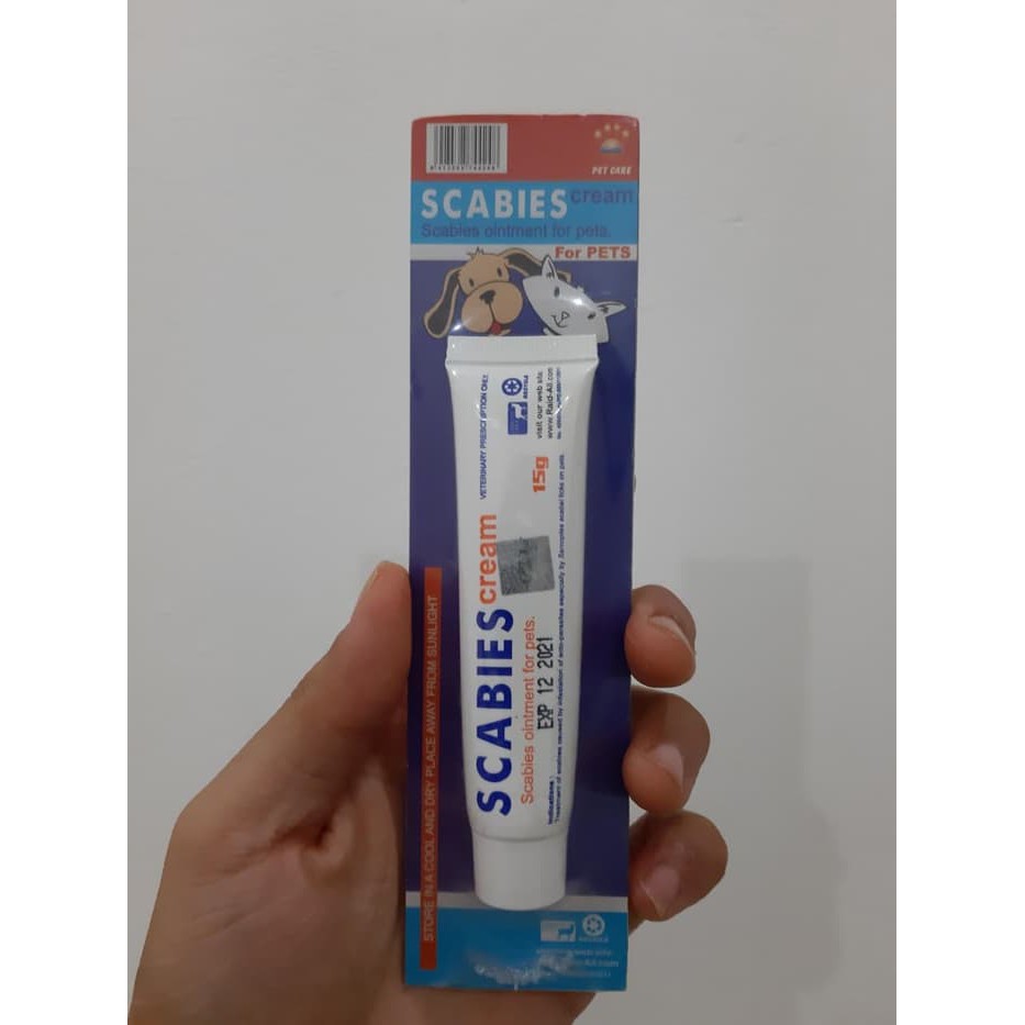 SALEP SCABIES / SKABIES CREAM OBAT KULIT KUCING ANJING KELINCI0