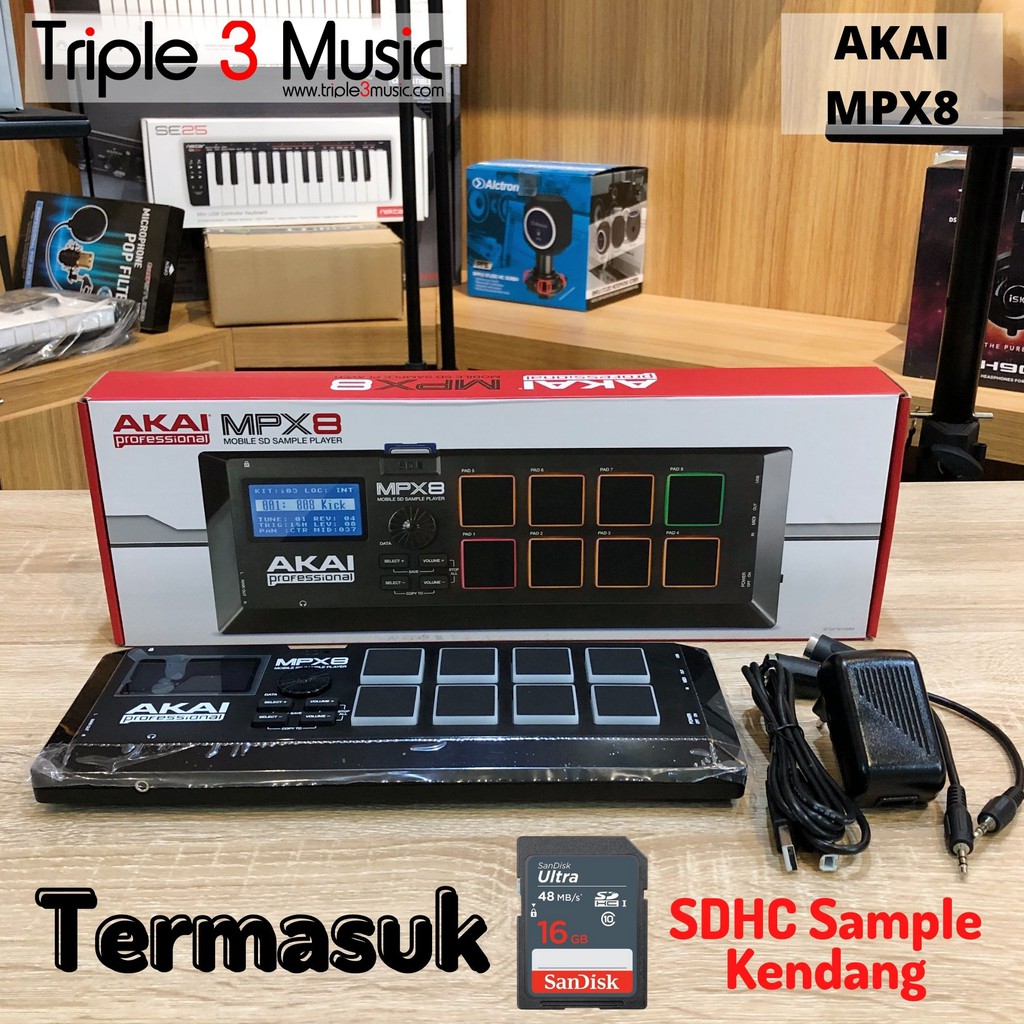 AKAI MPX8 MPX 8 Kendang Digital Sample pad player