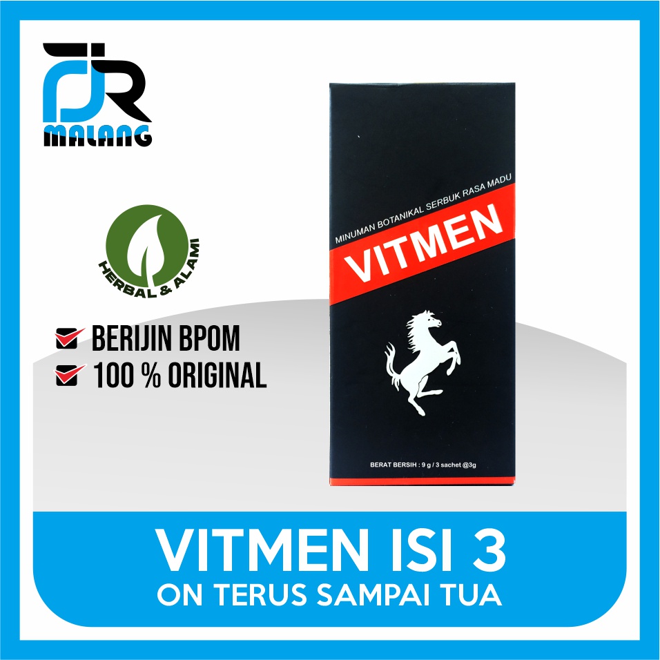 [ORIGINAL] VITMEN OBAT HERBAL KUAT STAMINA PRIA KEMASAN EKONOMIS BPOM