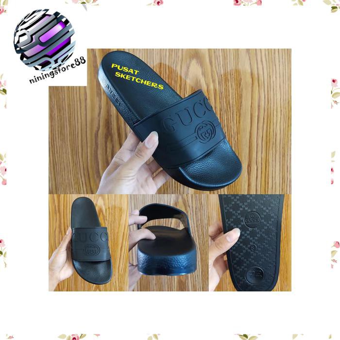 Sandal sendal pria import Gucci loggo slide premium ZX69
