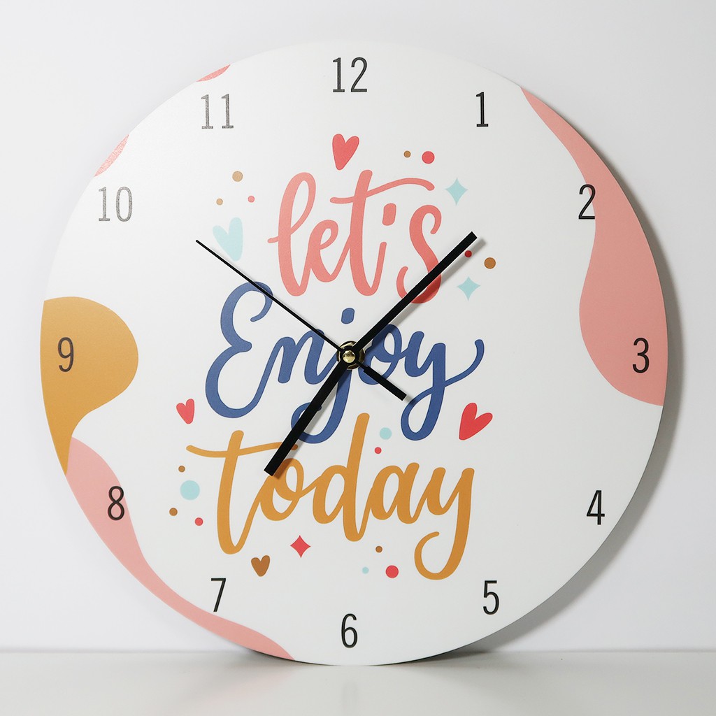 Jam Dinding Kayu Unik Girls Quote Motivation Pajangan Perempuan Shabby Chic-4