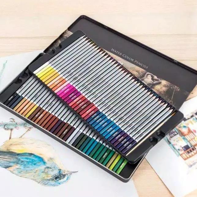 

Deli Water Color Pencils 24/36/48/72 pcs. Pensil Warna Watercolor