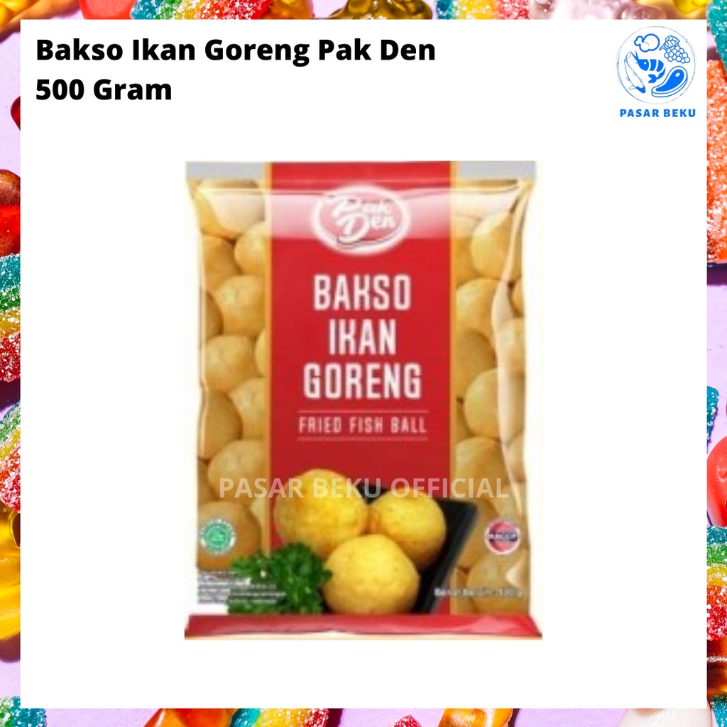 

(Khusus AREA SUMBAR) Bakso Ikan Goreng PAK DEN 500gr Jajanan Viral Frozen Food Pasar Beku Padang