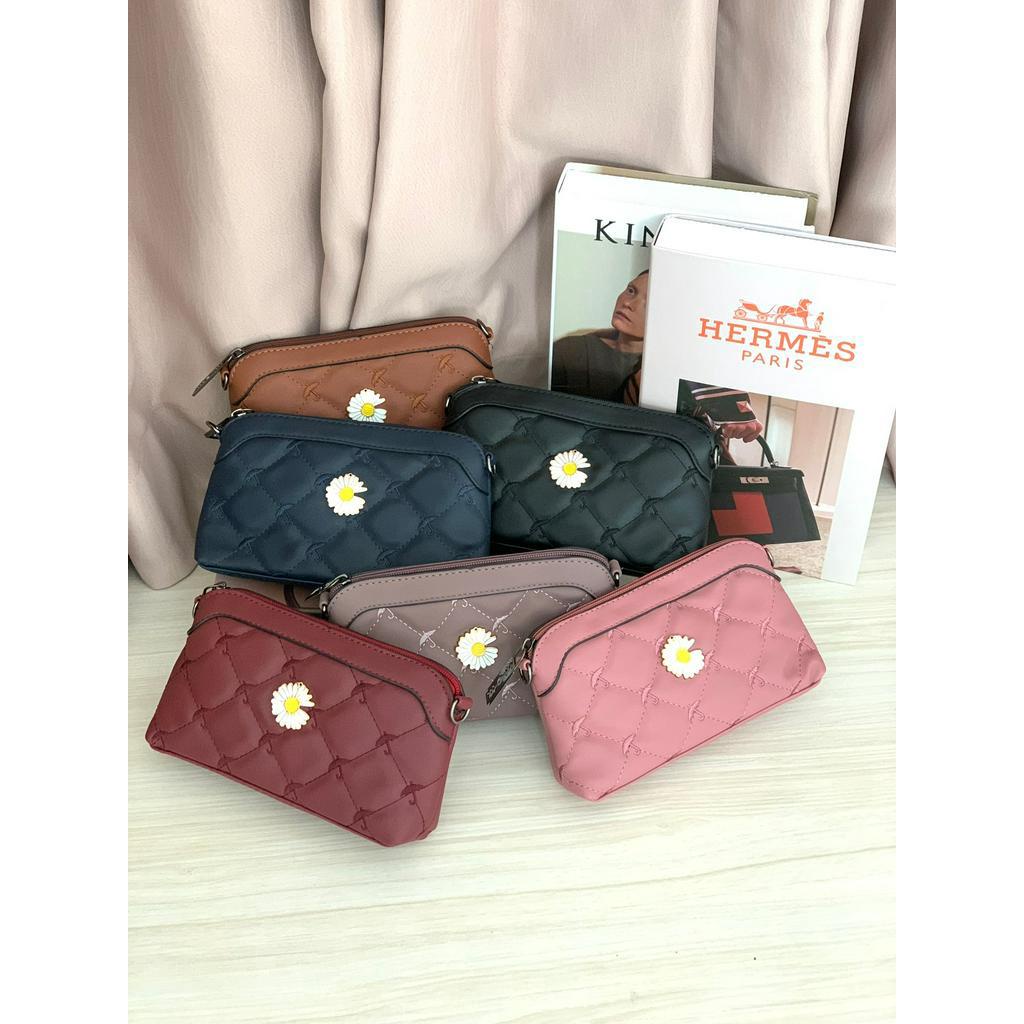 [7.7 Boombastis Sale⚡] - DOMPET WANITA SL008 UMBRELLA FLOWER LOGO