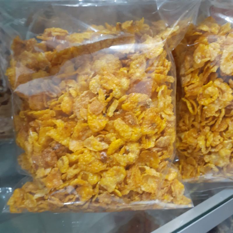 

KERIPIK EMPING JAGUNG GEPREK PEDAS MANIS 1KG|SNACK KILOAN