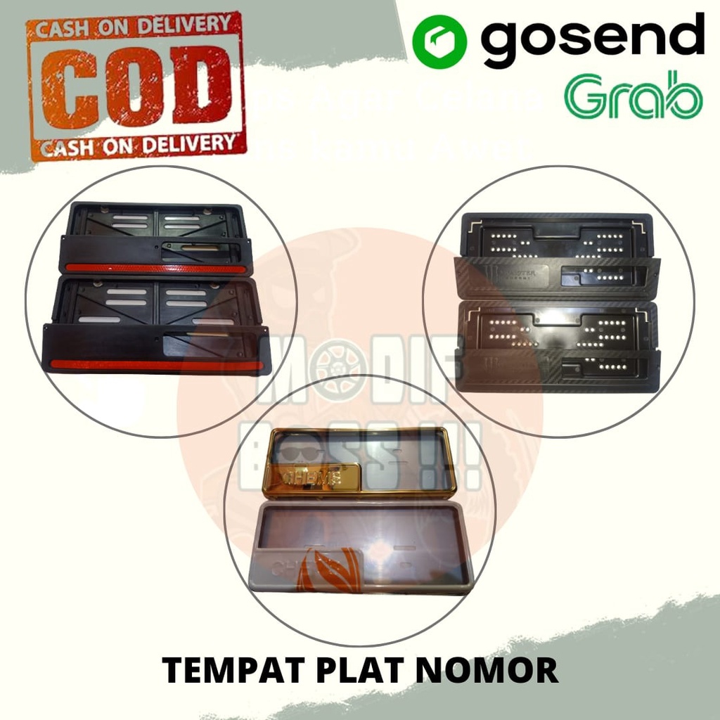 TEMPAT PLAT NOMOR / MIKA PLAT NOMOR /COVER PLAT NOMOR MOTOR