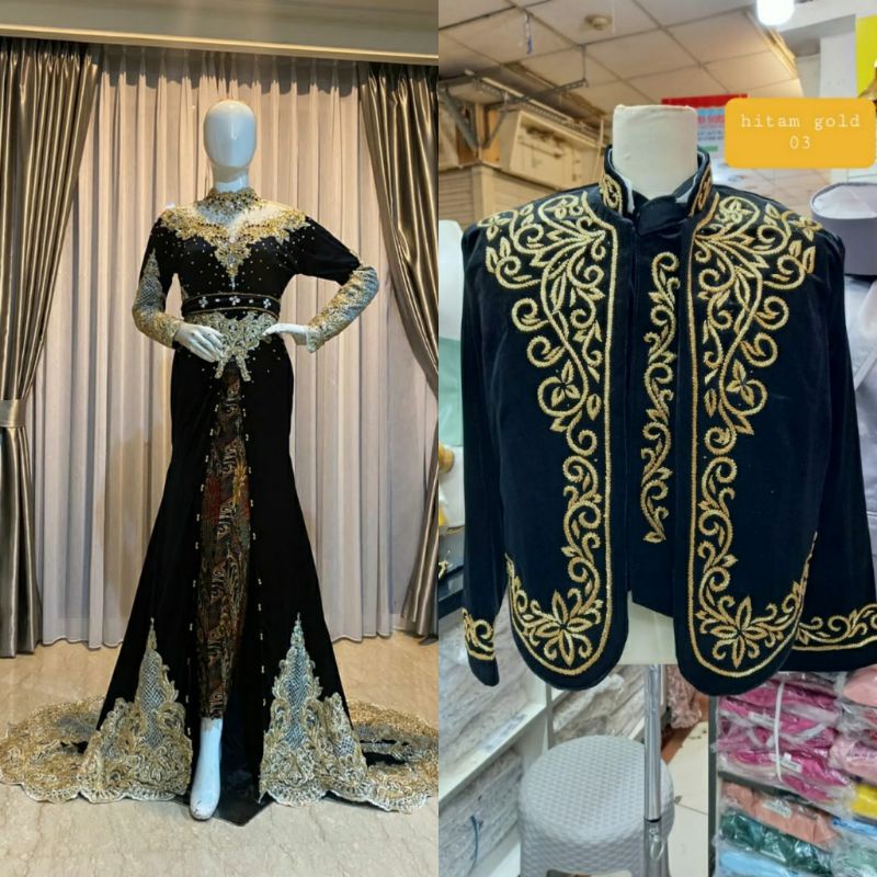 Kebaya Pengantin Bludru Jawa/Kebaya Pengantin Couple