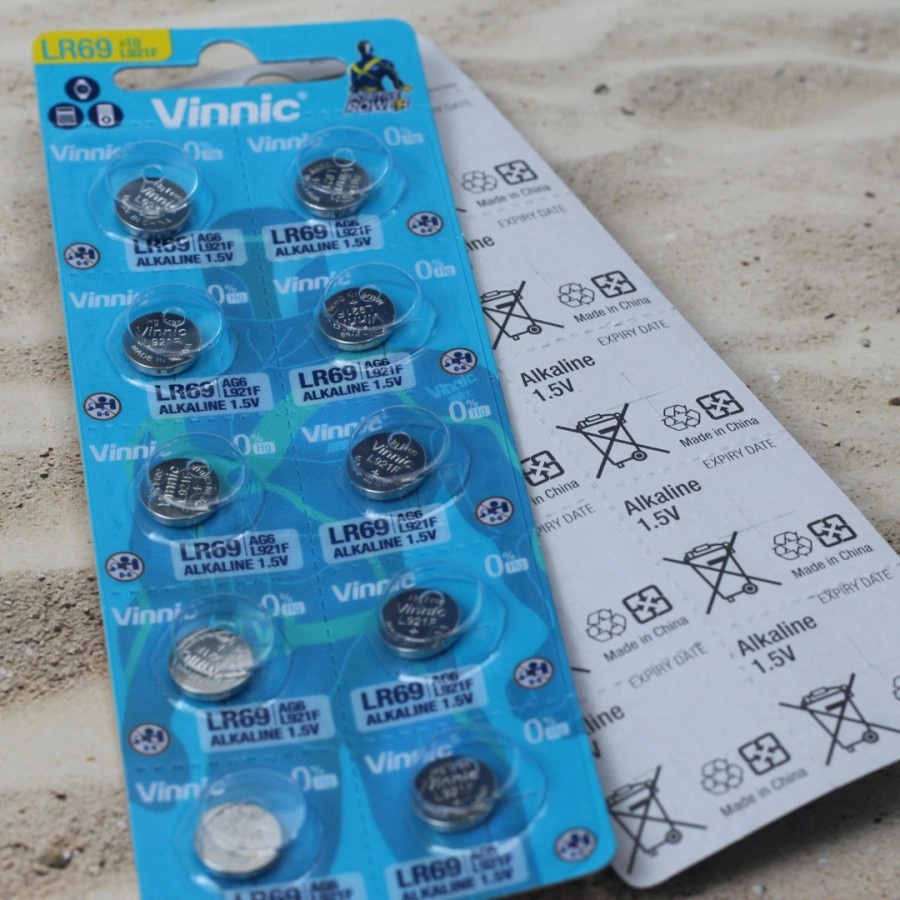 Baterai Vinnic L921F 920 / LR69 / AG6 / L921F Batu Baterai Jam Tangan