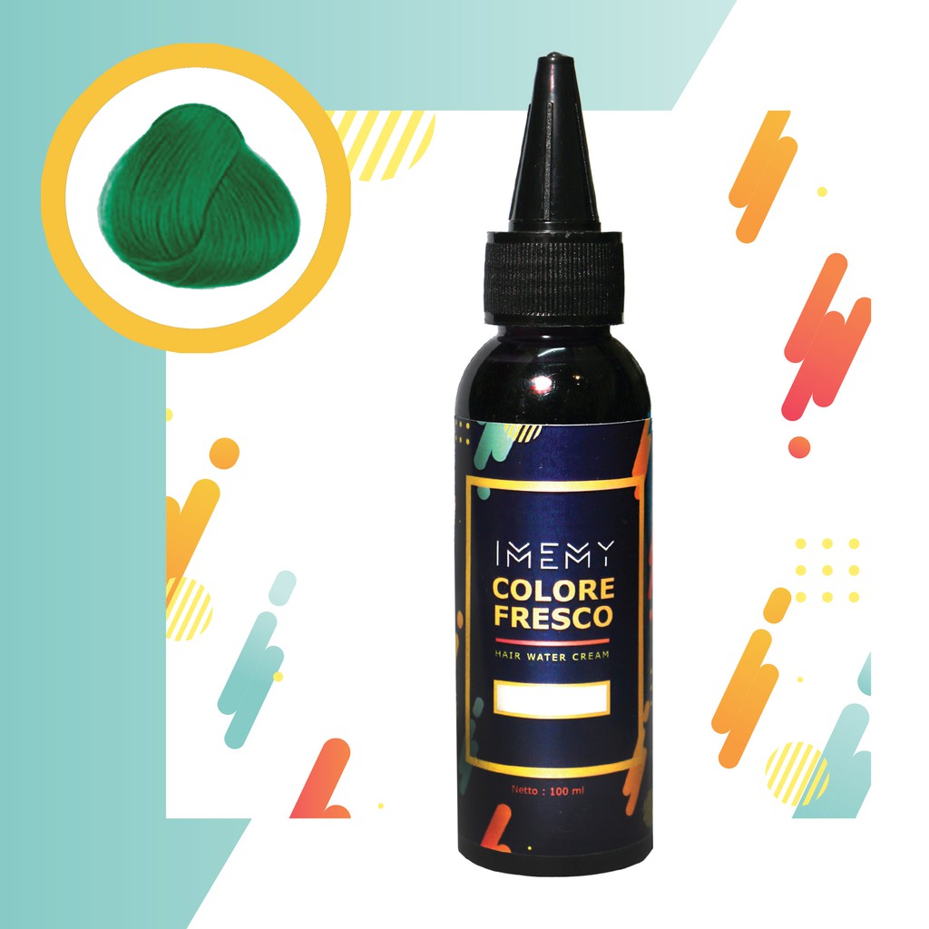 COLORE FRESCO - GREEN FOREST color cream cat pewarna rambut hijau