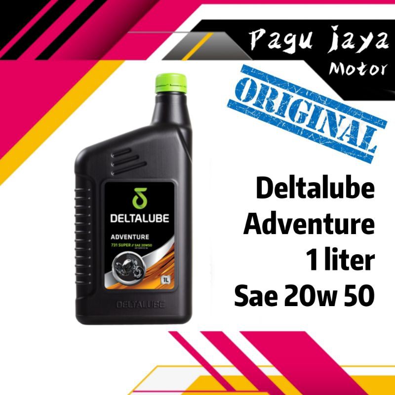 Oli mesin motor deltalube ADVENTURE 737 super 1 liter sae 20w50 ORIGINAL