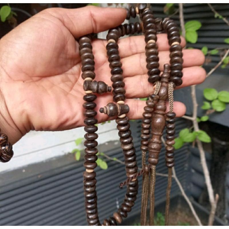 Tasbih Tijani kayu kalimasada 10mm Tasbih Tijani Yuser Tasbih Tijaniyah termurah souvenir tasbih