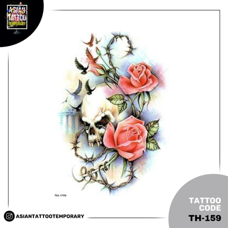 TATTO TEMPORARY Tengkorak ⚠️ORI