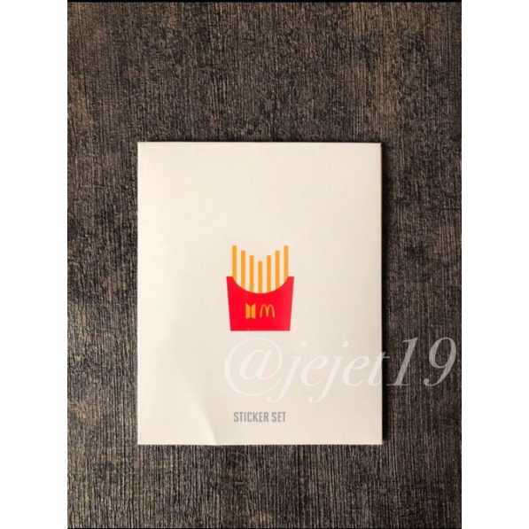 BTS McD Merch Logo Sticker Set