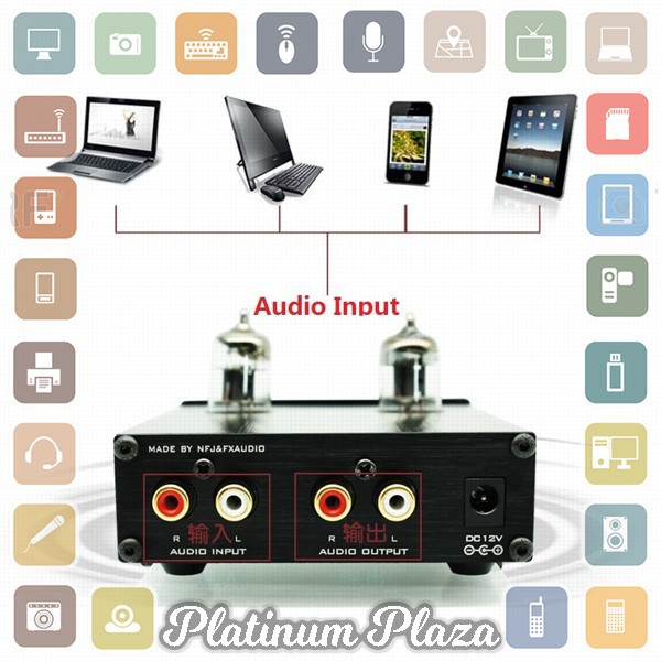 Fx-Audio Vacuum Tube Speaker Pre Amplifier HiFi Audio - Tube-01 - Black`6AJ24H-