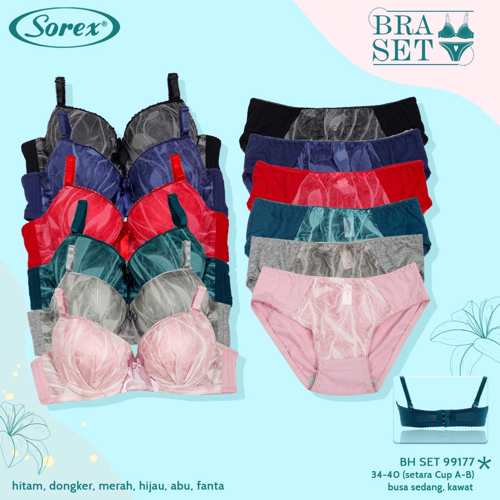 Sorex 99177 Bra Set + Celana Cantik Kawat
