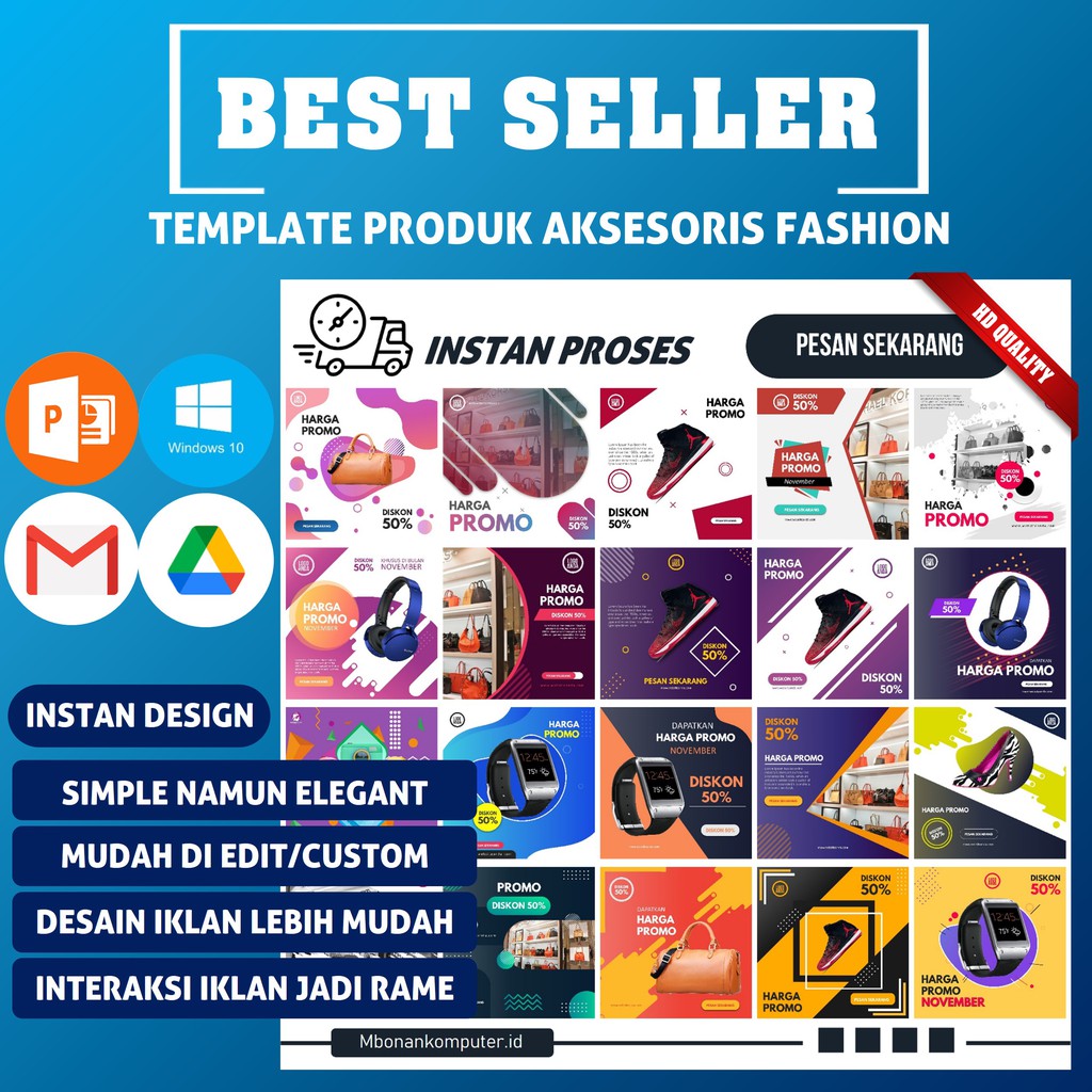 Template Desain Produk Aksesoris Desain Produk Aksesoris Fashion - TD016