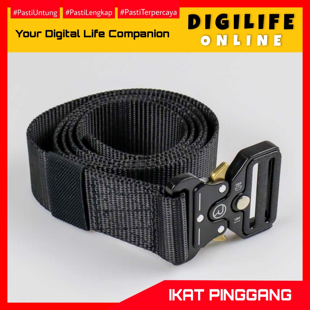 Ikat Pinggang Pria Canvas Military Tactical Belt Gesper 125 cm