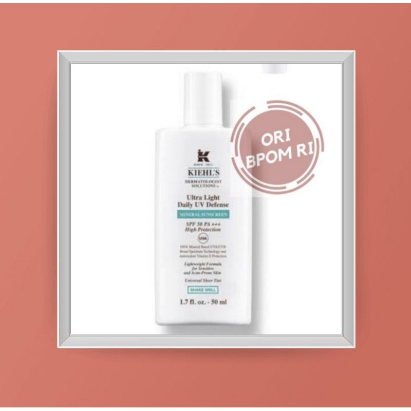 Kiehls Ultra Light Daily UV Defence Mineral Sunscreen SPF 50+ ORIGINAL