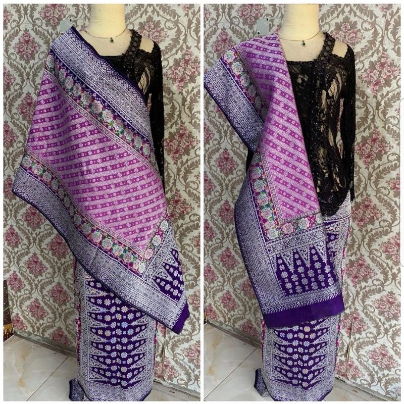 SONGKET ASLI PALEMBANG LEPUS 3 NEGERI SUTRA GEBENG