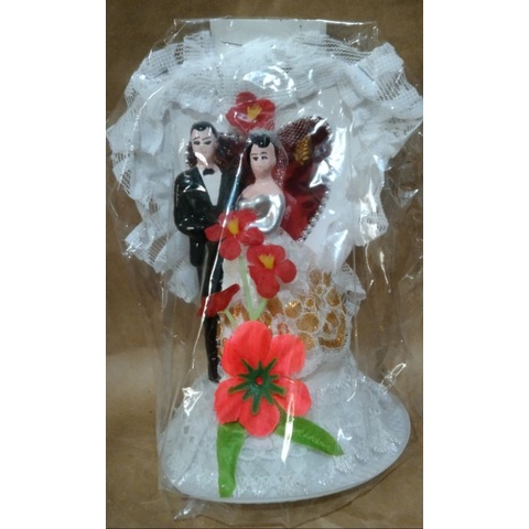 

patung pengantin hati/untuk menambah dekorasi kue pengantin
