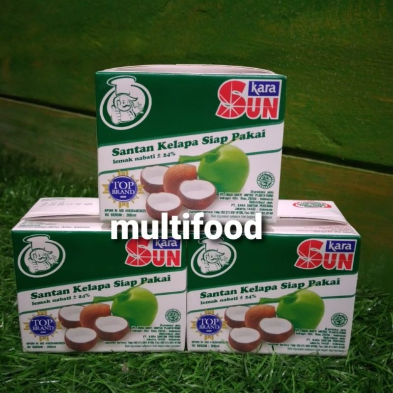 

Sun kara santan kelapa 200ml