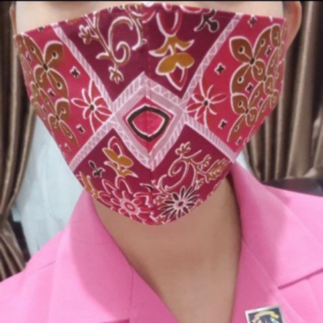 Masker batik bhayangkari ready