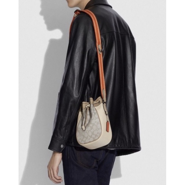 Coach Drawstring Marble Bag In Signature Jacquard (C3782)