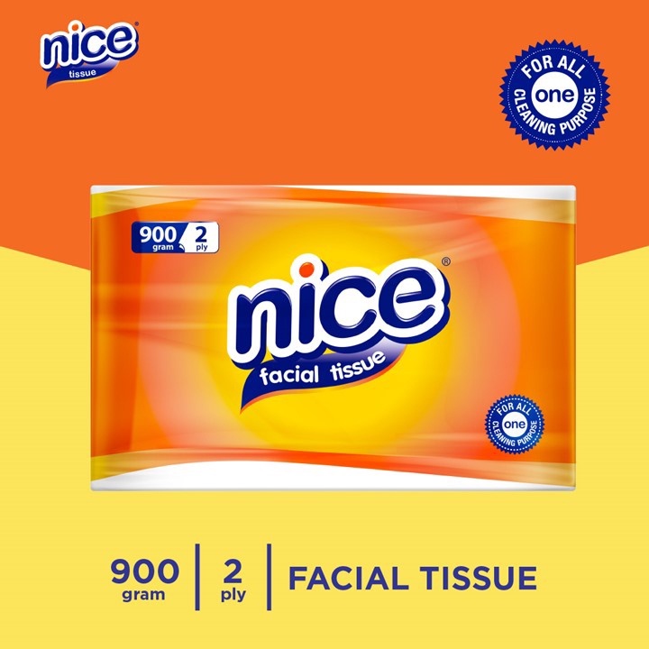 NICE FACIAL TISSUE SOFT 2PLY 900'S