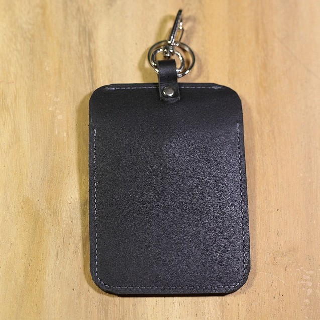 dompet stnk mobil / motor kulit sapi asli warna hitam | keychain