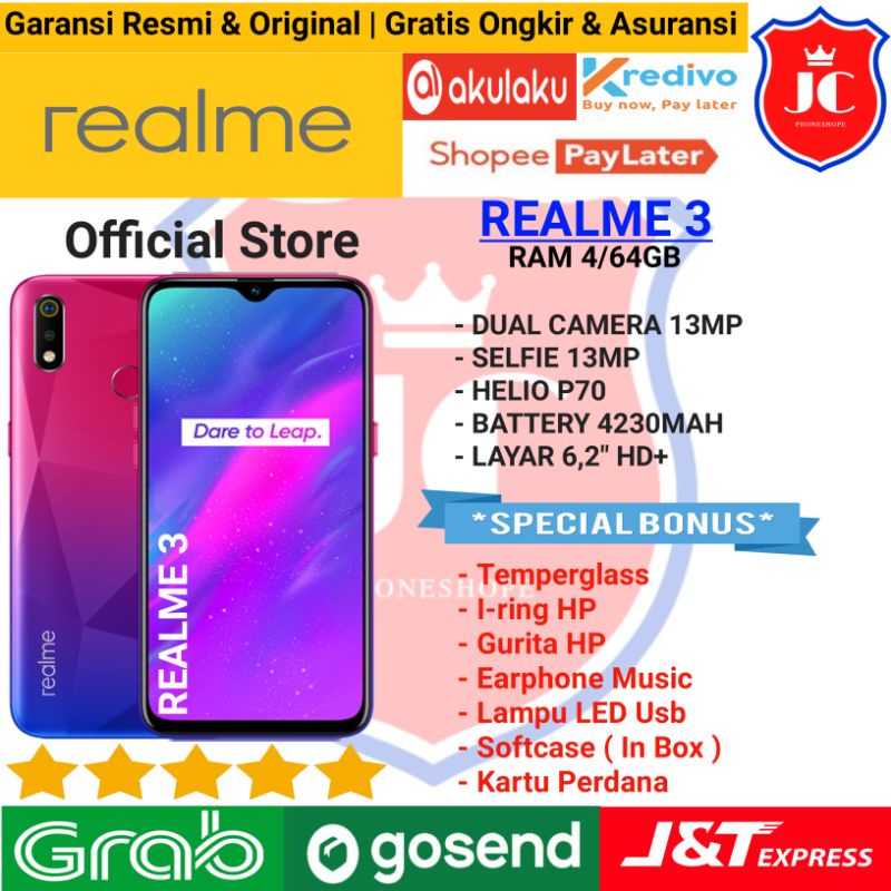 Realme 3 Ram 4gb 64gb Resmi