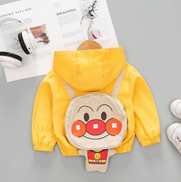 Jaket Anpanman (YELLOW) Jaket Bayi Jaket Anak Baju Hangat