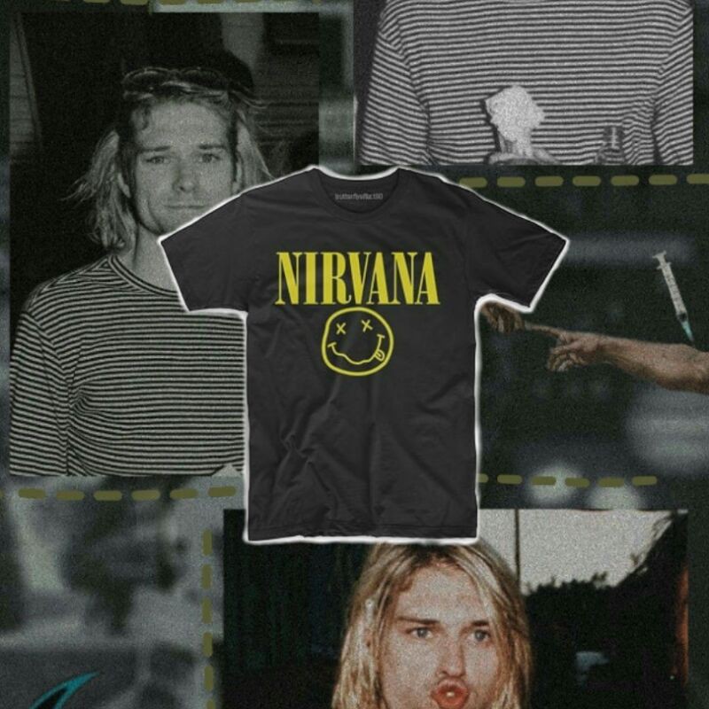 Nirvana Smiley Face Tees