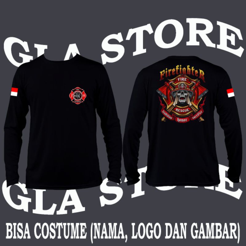 KAOS PEMADAM KEBAKARAN RESCUE | BAJU PEMADAM