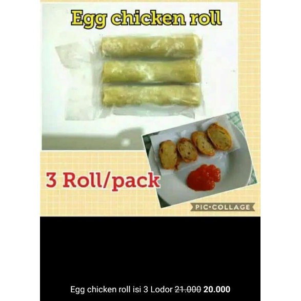 

Egg chicken roll hokben