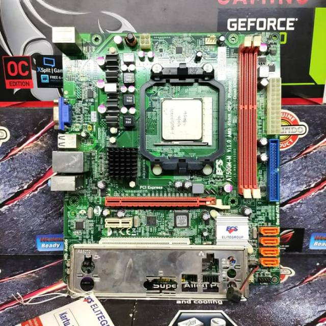 Motherboard AMD ECS Socket AM3 Bonus Processor Athlon II X2 240