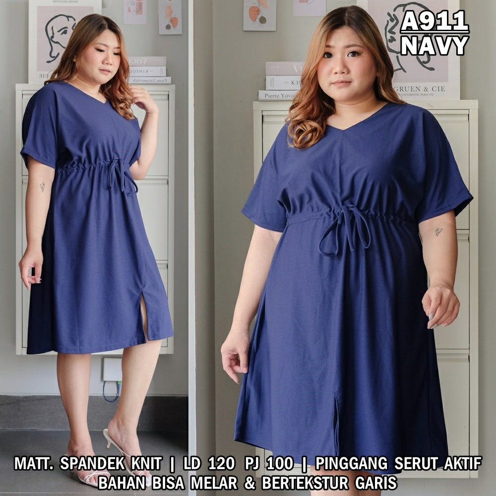 WSE390 - Dress Yuan  Dress Wanita Besar 3XL JUMBO BIG SIZE XXXL LD 120 CM PJ 100 CM PREMIUM QUALITY